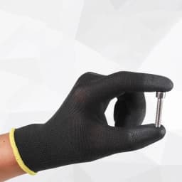 2/6/12 Pairs Nylon Knitted Gloves With PU Coated Work Safety Gloves Gardener Builder Driver Mechanic Protective Gloves Supplies