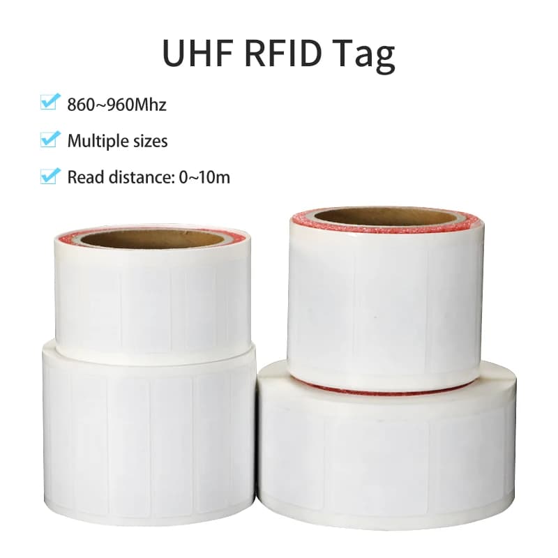 100pcs UHF RFID Labels Multiple Styles Passive UHF Adhesive Label Coated Paper RFID Sticker Label Passive RFID Tags