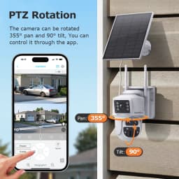 SHIWOJIA 6K 12MP 15X ZOOM Solar Camera 4G SIM /WIFI Three Lens Recording Dual Screen Human Auto Tracking Color Night Vision UBox
