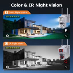 SHIWOJIA 6K 12MP 15X ZOOM Solar Camera 4G SIM /WIFI Three Lens Recording Dual Screen Human Auto Tracking Color Night Vision UBox