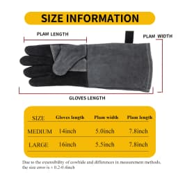 Welding Gloves, Tig/Mig Welding Glove, BBQ Oven Glove, Guantes Para Soldar, Heat-Insulated Mittens
