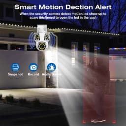 IPC360 HOME 3 lens 3 Screens IP Outdoor Camera WIFI Motion Tracking PTZ Video CCTV Camera Dual Lens Waterproof Security System