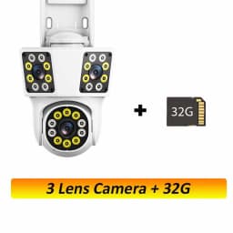 IPC360 HOME 3 lens 3 Screens IP Outdoor Camera WIFI Motion Tracking PTZ Video CCTV Camera Dual Lens Waterproof Security System