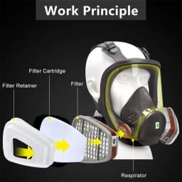 5N11 Dust Cotton Filter Paper 501 Holder For 3M 6001/6200/7502/6800 Chemical Spraying Painting Respirator Gas Mask Accessories