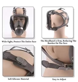 6800 Full Face Gas Mask Respirator Sets Industrial Painting Spraying Respiration Safety Work Protective Respirador