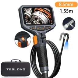 TESLONG TD450S 4.5 Inch Screen Articulating Borescope 1080P Two Way 360° Steering Endoscope Camera with 32GB TF Card