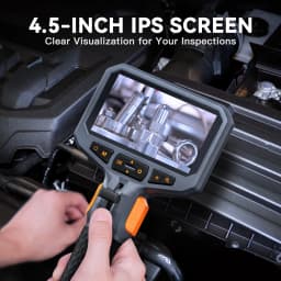 TESLONG TD450S 4.5 Inch Screen Articulating Borescope 1080P Two Way 360° Steering Endoscope Camera with 32GB TF Card