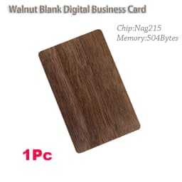 2/5/10Pcs Blank Walnut Business Card RFID Ultralight Card Smart NFC Card for DIY Arts Craft Project Laser Engraving Material