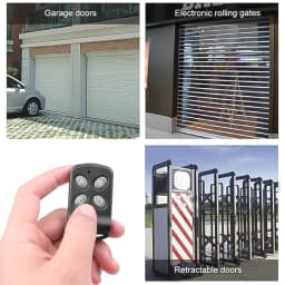 433MHz Door Remote Control Cloning Duplicator Key Fob A Distance 4 Channel Remote Control Clone Fixed Code For Gate Garage Door