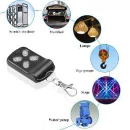 433MHz Door Remote Control Cloning Duplicator Key Fob A Distance 4 Channel Remote Control Clone Fixed Code For Gate Garage Door