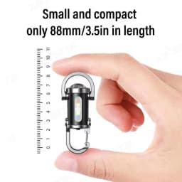 1200LM Super Bright Mini Keychain Flashlight Ultra-Bright LED Keychain Portable LED Work Light with Power Bank 3 Modes