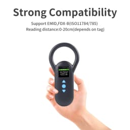 134.2Khz Animal RFID Reader Pet Cat Dog Handheld Microchip Scanner FDX-B Glass Chip USB/Bluetooth Animal Microchip Reader