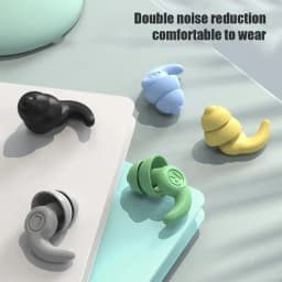 Soft Silicone Anti Noise Earplugs Multicolor Dust-Proof Noise Reduction Sleeping Ear Plugs Unisex Waterproof Swimming Earplugs