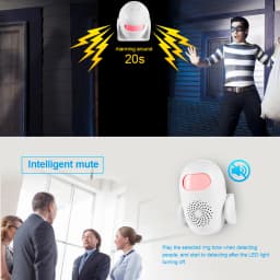 KERUI M120 PIR Motion Sensor Alarm Infrared Anti-Theft Burglar Welcome Chime Human Motion Detector Garage Shop Home Security
