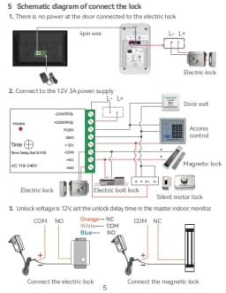 Support Tuya App 4 Wire Digital Video Intercom System 7 / 10.1 Inch Wireless WIFI Monitor 1080P Doorphone Camera Video Doorbell