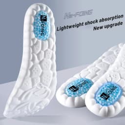 Thick Sports Insoles Both Men and Women Fully Padded with Anti Odor Sweat Absorbing Breathable High Elasticity for Long Standing