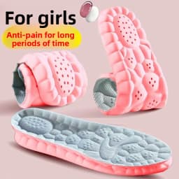 Thick Sports Insoles Both Men and Women Fully Padded with Anti Odor Sweat Absorbing Breathable High Elasticity for Long Standing