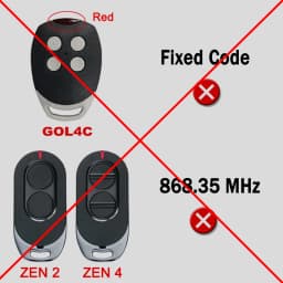 DITEC Remote Control 433.92MHz Rolling Code Work With DITEC Entrematic ZEN2 ZEN4 ZEN2W ZEN4W GOL4 BIXLG4 BIXLP2 BIXLS2