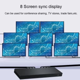 4K 1x8 HDMI Splitter Audio Video Distributor Converter for DVD Xbox PS4 Laptop PC To TV Monitor 1 in 8 Out Copy Mode Display