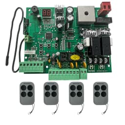 24V Double Door Swing Gate Auto Gate Opener Control board Receiver Automatic Door Access Control System 433.92mhz Remote Control