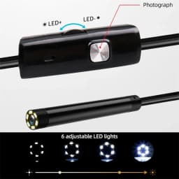 3 in 1 USB Endoscope for OTG Android Phone 7mm Borescope Inspection for PC MacBook Snake Camera For Pipeline