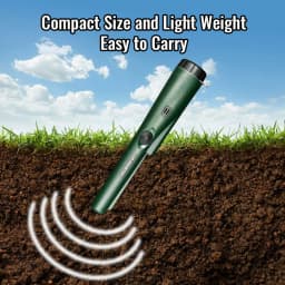 Protable NEW High QualityHandheld Metal Detector GP-pointer Waterproof Positioning Rod Detecting With Bracelet LED Lights