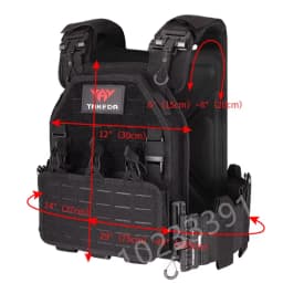 YAKEDA Tactical Vest 6094 Fast Detachable Light Laser Cut Outdoor Hunting Black Gear Carry Vest of High Quality