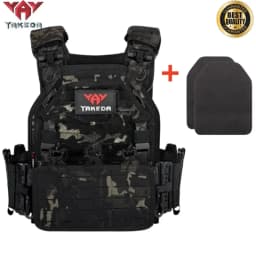 YAKEDA Tactical Vest 6094 Fast Detachable Light Laser Cut Outdoor Hunting Black Gear Carry Vest of High Quality