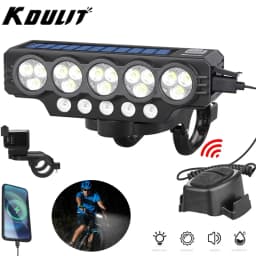 USB Rechargeable Bike LED Front Light With Cycling Bike Horn Waterproof Bicycle Bell Front Light Easy To Instal Night Riding