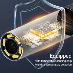 360° Rotating 2-way Articulated Endoscope 6mm 5-inch IPS Endoscope Inspection Camera Automotive Mechanical Industrial Endoscope