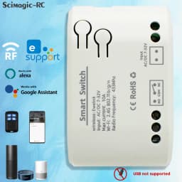 EWelink Smart WiFi Garage Door Opener Relay Switch DC12V 24V AC220V WirelessRemote Control 1CH Alexa Googole Home Voice Control