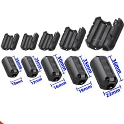 5/10Pcs Ring Wiring Cable Clamp Tools 3.5-13mm Toroidal Core Ferrite Bead Clip Choke RFI Noise Filter Clip Noise Filter