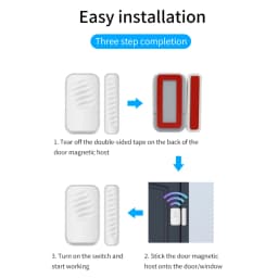 TTLock APP Wireless Door Sensor Detector DS2/DS3 Wireless Door Sensor Door Contact Detection Windows Open Close Status