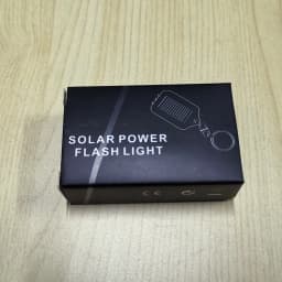 ReadStar 1/2/4PCS Mini Real Solar Power Flashlight 3 LED Keyring Torch Portable Light Outdoor Emergency Light