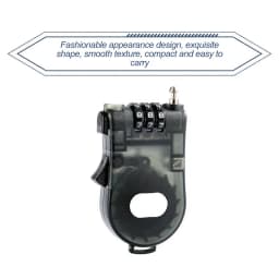 Hot Wire Rope Steel Cable Code Lock Telescopic Suitcase Car Sled Bicycle Helmet High-precision Code Wheel Password Lock For Bike