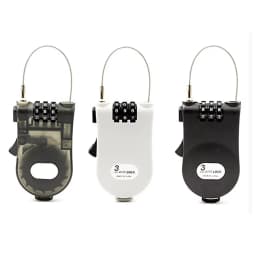 Hot Wire Rope Steel Cable Code Lock Telescopic Suitcase Car Sled Bicycle Helmet High-precision Code Wheel Password Lock For Bike