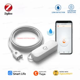 ZigBee Water Sensor Leakage Alarm Flood Leak Detector Smart Home Automation Security Protection Monitor For Tuya Smart Life Z2M