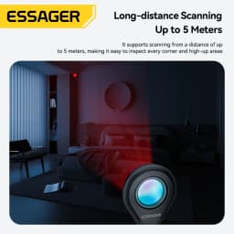 Essager Infrared Camera Detector Anti Peeping Lens Finder Spy Gear For Travel Hotel Security Protection Hidden Camera Detection