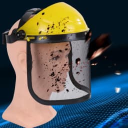 Metal Mesh Chainsaw Helmet Adjustable Sponge Lining Protective Mask Breathable Large Mesh Mesh Face Shield Outdoors