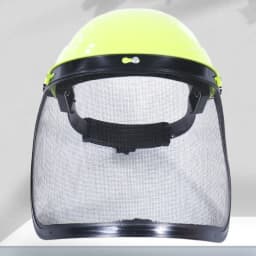 Metal Mesh Chainsaw Helmet Adjustable Sponge Lining Protective Mask Breathable Large Mesh Mesh Face Shield Outdoors