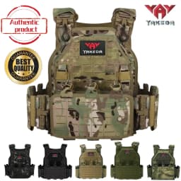 YAKEDA Tactical Vest 6094 Fast Detachable Light Laser Cut Outdoor Hunting Black Gear Carry Vest of High Quality 1000D Nylon