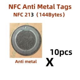 nfc Anti metal Tag NFC Tags Rotundity 45mm 13.56MHz nfc215 Stickers Universal Lable Ntag215 Chip RFID for all NFC enabled phones