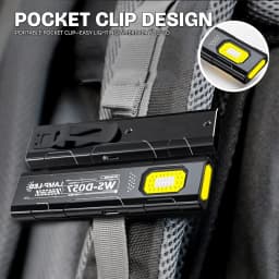 Powerful Mini COB LED Keychain Flashlight USB C Rechargeable Hanging Work Light Waterproof Keyring Camping Walking Pocket Lamp