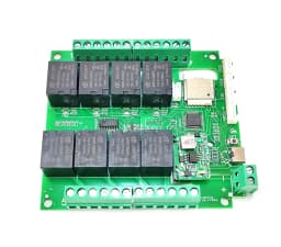 Works with Tuya WiFi or Zigbee 8 Channels (4 Temp Inputs 4 Water Level Input) Relay Switch Smart Home Remote Control Board
