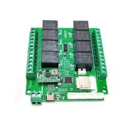 Works with Tuya WiFi or Zigbee 8 Channels (4 Temp Inputs 4 Water Level Input) Relay Switch Smart Home Remote Control Board