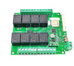 Works with Tuya WiFi or Zigbee 8 Channels (4 Temp Inputs 4 Water Level Input) Relay Switch Smart Home Remote Control Board