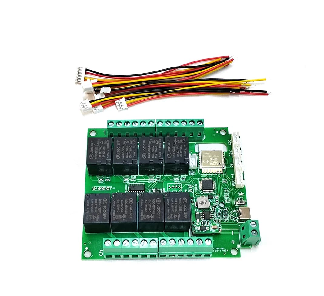 Works with Tuya WiFi or Zigbee 8 Channels (4 Temp Inputs 4 Water Level Input) Relay Switch Smart Home Remote Control Board