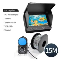 Underwater Fishing Camera 1080P HD Camera Infrared Lights Portable Ice Fishing Fish Finder Camera 15M & 30M For Lake Fishing