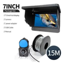 Underwater Fishing Camera 1080P HD Camera Infrared Lights Portable Ice Fishing Fish Finder Camera 15M & 30M For Lake Fishing