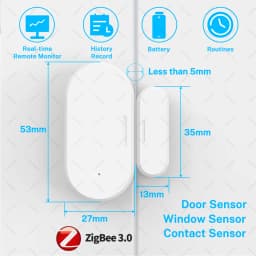 Zigbee 3.0 Door Window Sensor UZ-5D Compatible with SmartLife Work With Yandex Alexa Zigbee2MQTT ZHA HomeAssistant